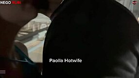 Dando Em Público Corno Ciument With Paolla Hotwife's Giant Cock Thrill!
