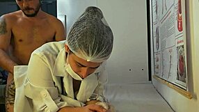 Erection During Consultation with Sexy Nurse Leads to Wild Action