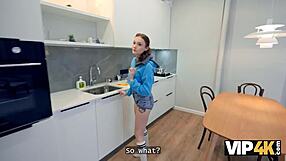 imagine renting from this flexible russian college slut... her first anal seals the deal