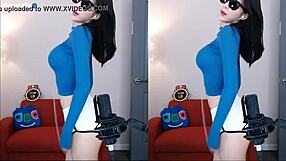 Korean cutie dances sexy with big tits bouncing wild