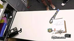 Mall Cops Bust Pink Suspect with Huge BBC in Shop