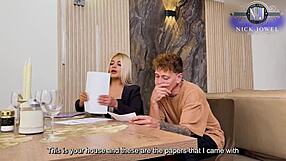 Heart pounding as big tits agent bangs client wildly