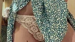 whoa caught trying cute dress fat ass big tits spilling out!!