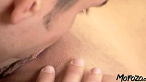 Brunette Girlfriend Deepthroats Daddy's Monster Cock in Doggystyle Pound