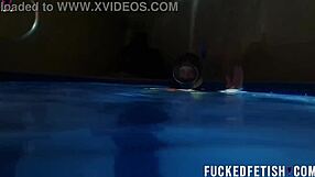 helen star sexy apnea pool tits tease