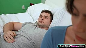 hey stepsis, are you staring at my huge boner while i fuck your petite pussy?