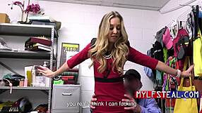 Whoa, blonde wife millie morgan roughed up by cop mike mancini on office desk 😈👮