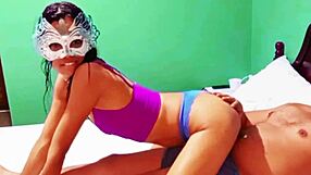 Skinny stepsister dances seductive then rides dick hard in college