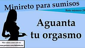 Easy level orgasm hold jerk game