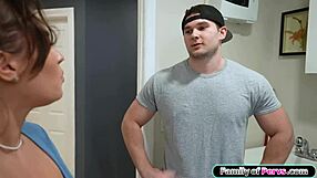 hey stepsis, are you staring at my huge boner while i fuck your petite pussy?