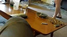 Cute blonde teen lotions body spied as whore