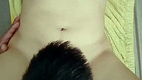 petite sexy teen bathes then craves homemade fucking with her boyfriend