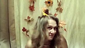 french housewife slave celebrates autumn with dirty talk orgasms and toys