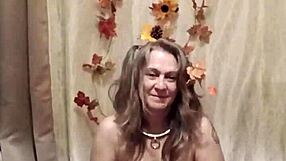 french housewife slave celebrates autumn with dirty talk orgasms and toys