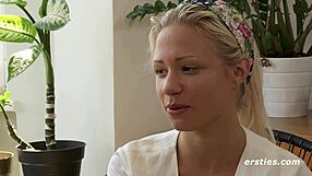 cute gabi fingers shaved pussy with big tits vibrator frenzy!