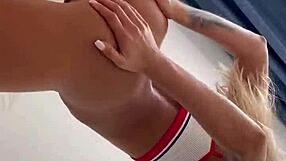 Monika Fox teases sport strip