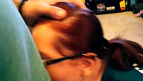 milf wife sucks cock on football sunday facial finish?