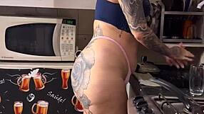 omg brazilian tv star's huge wet pussy in panties leak