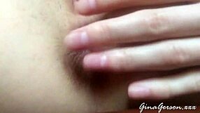 Skinny Blonde Teen Masturbates Homemade at Home