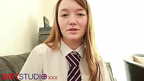 you pound 18yo blonde babysitter's chubby pussy in lingerie creampie bliss