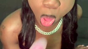 Lola Black's Curvy Ass Worships Huge Dildo in Dirty Solo