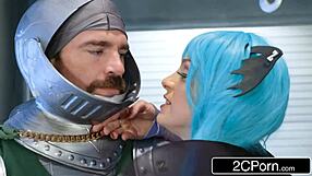 whoa darkstalkers xxx parody rocks with abigail mac fucking charles dera in cosplay