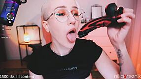 Watch me shove dildos in my wet pussy all day