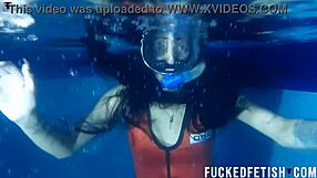 helen star sexy apnea pool tits tease