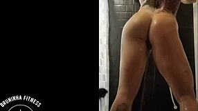 i shave my thick redhead pussy completely smooth in the shower full routine