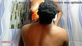 damn this curvy ebony in yellow panties takes hard passionate homemade pounding