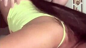 sexy curvy arab milf wife gets monster cock doggystyle creampie in toilet by husbands friend