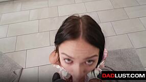 Stepdaddy Catches Cum Jar, Fills Me with His Load