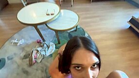 gorgeous tall latina model craves and rides huge throbbing cock bareback