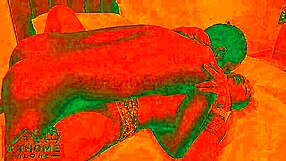 i crave that intimate ebony slut pounding in red-lit cozy room
