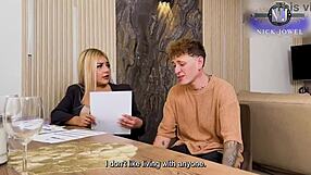 Heart pounding as big tits agent bangs client wildly