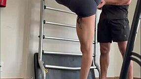 Personal trainer fucks me raw after card swipe boyfriend can't know!