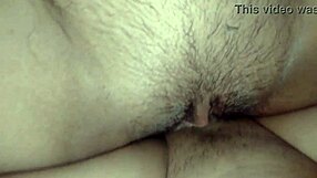 creampie floods my shaved pussy making it drip with pleasure
