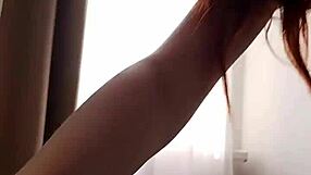 ginnagg's huge hairy pussy lips peek from under slutty skirt