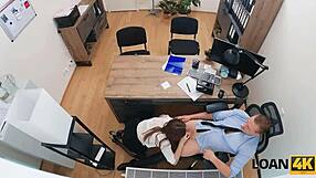 una fairy punished on office desk with perfect tits bouncing hard