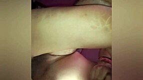 bbw asian slave worships daddy's legs then rides his hard cock deep