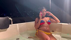 hey hubby, see your latina hotwife ride this big white dick with tan lines?