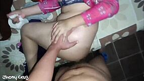 Milf Whore Bent Over Takes Hard Ass Fuck and Creampie Fill