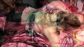 WATCH THIS FRENCH MILF BENT OVER IN LEATHER PANTS FOR POUNDING AND RIMJOB!