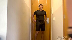 Personal trainer fucks me raw after card swipe boyfriend can't know!