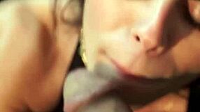 brunette teen mamando director's monster cock backstage till facial cumshot