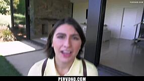 WHO KNEW STEPDAD'S GIRL SUCKS BLOWJOBS LIKE A PRO - PERVDAD!