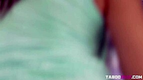 lexi victoria slowly pulls down her mint green lingerie