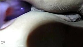 Young Wife Karina Plugs Huge Ass with Buttplug for Retro Anal Play with Lucas