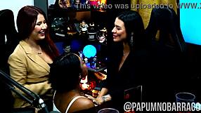 Brazilian Podcast Babes Suck Pussies Wildly in Outdoor Putaria