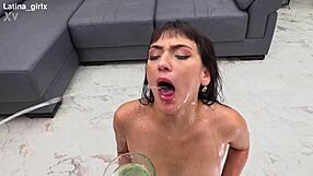 latina cries from double penetration anal balls-deep with huge cocks gaping